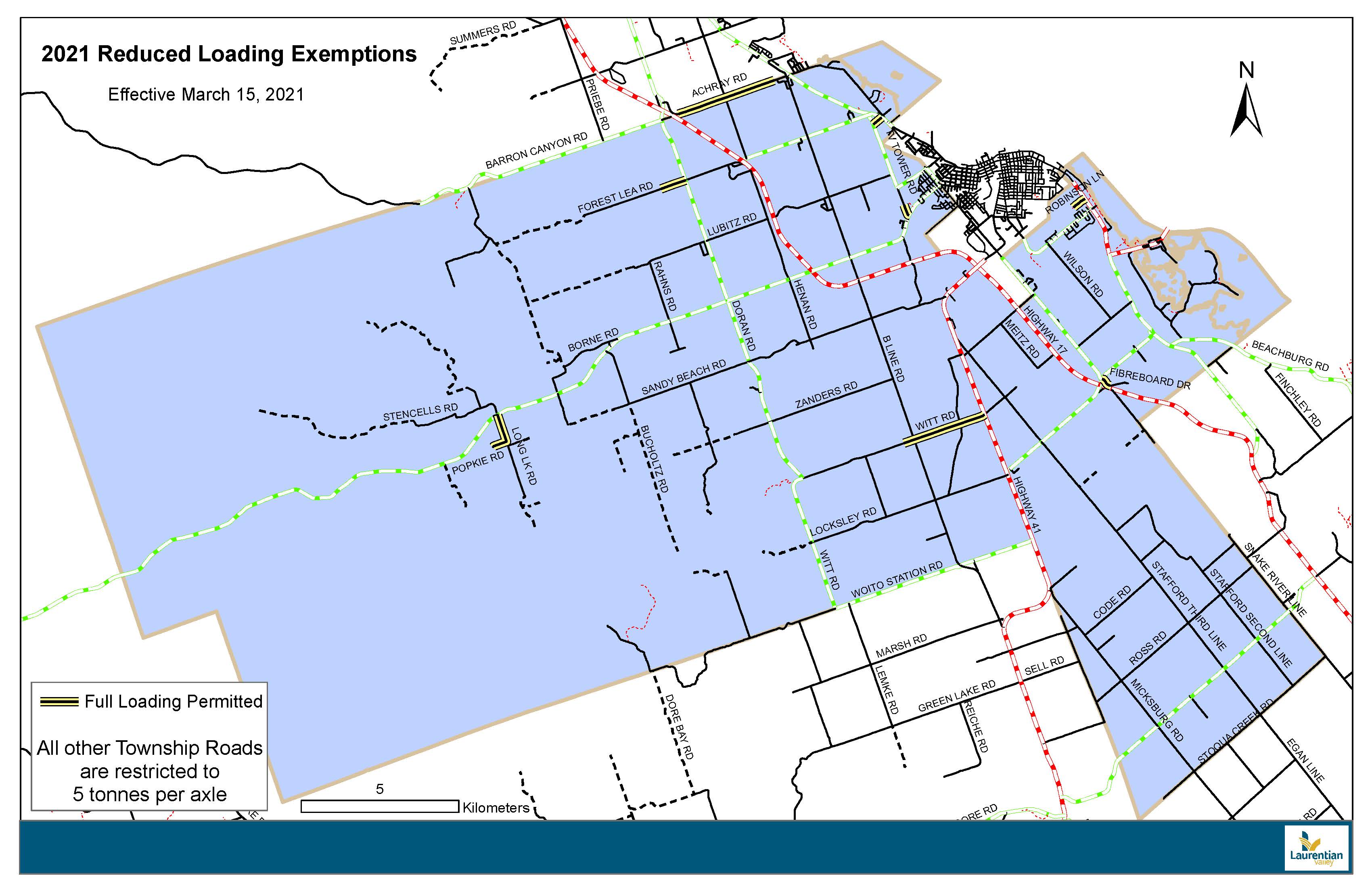 Load Restrictions Township Of Laurentian Valley   2021 Load Restrictions 